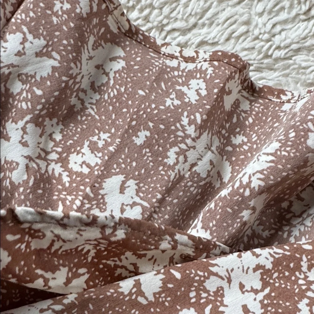 Promesa Floral Button-Front Ruffled Drawstring Maxi Skirt size small